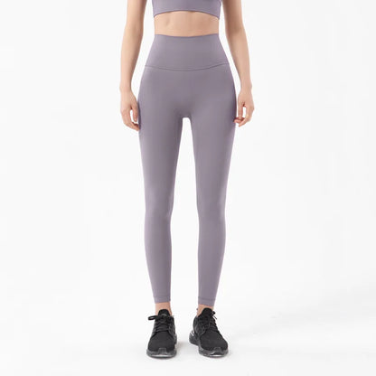 Women's Nylon Yoga Pants – Gym Leggings with Elastic Waist
