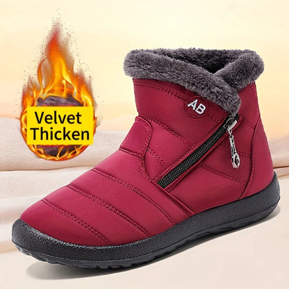Women's Winter Snow Boots Faux Fur Lined Waterproof Ankle Booties