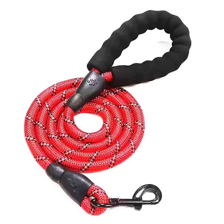 Reflective Dog Leash with Padded Handle – Heavy Duty Rope