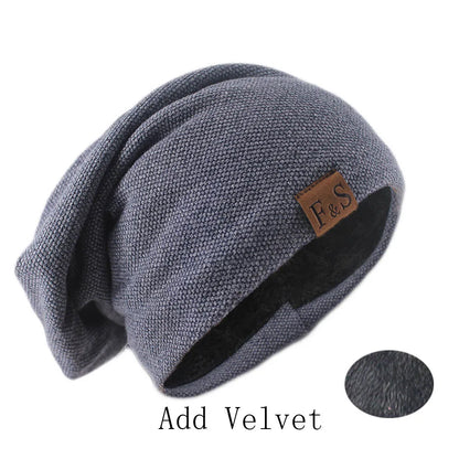 Knit Beanie Hat – Unisex Slouchy Skullcap for Men & Women