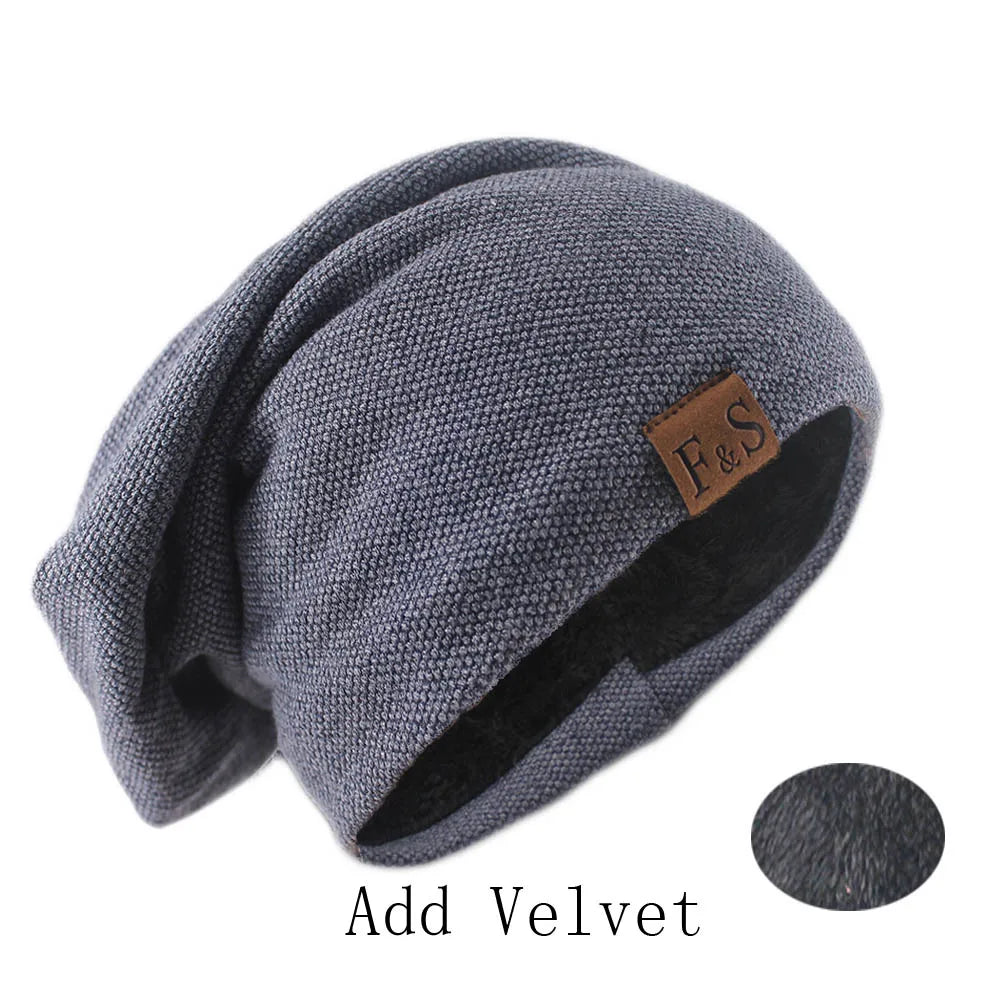 Knitted Slouchy Beanie Hat – Soft Unisex Skullcap for Men & Women