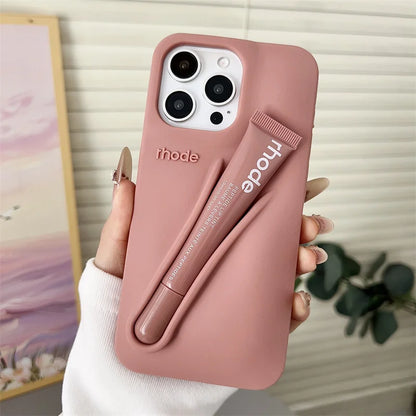 Makeup Brand Lemontini Dopamine Lip Gloss Case Iphone 15 16 17 Promax 12 13 14 Air Pro Max Plus