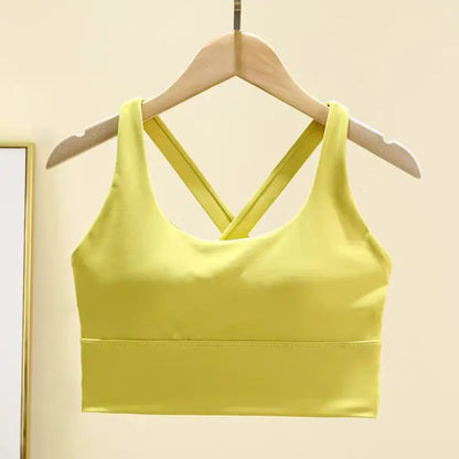 High-Impact Sports Bra with Fixed Removable Pads