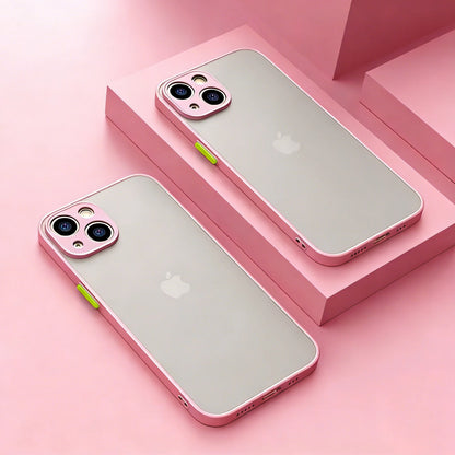Shockproof Armor Matte Case Iphone 16 15 14 Plus 13 11 12 Pro Max Luxury Silicone Bumper Clear Hard