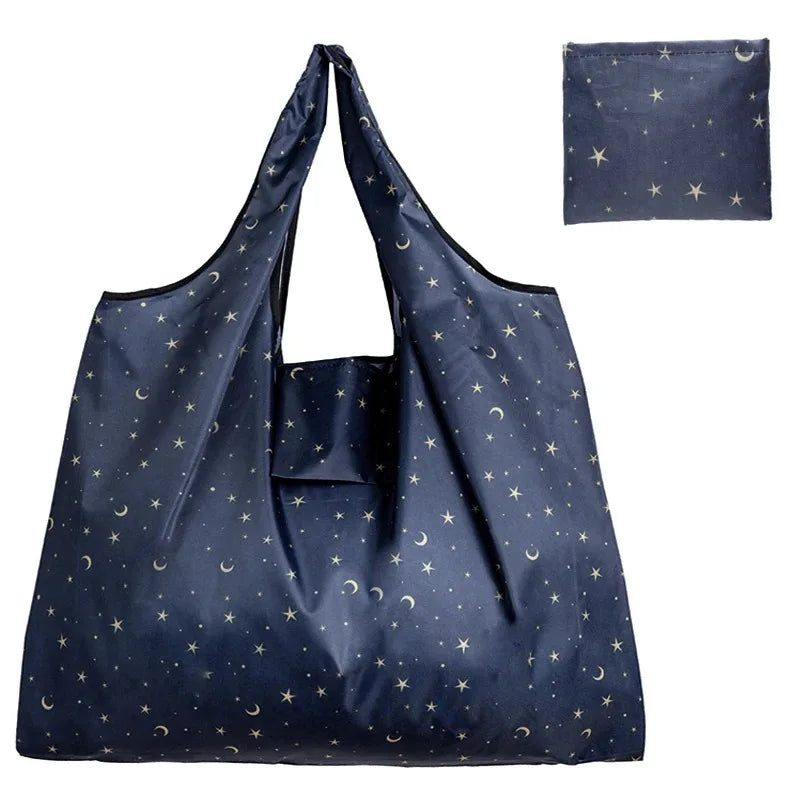 Reusable Folding Shopping Bag – Large Capacity Eco Tote