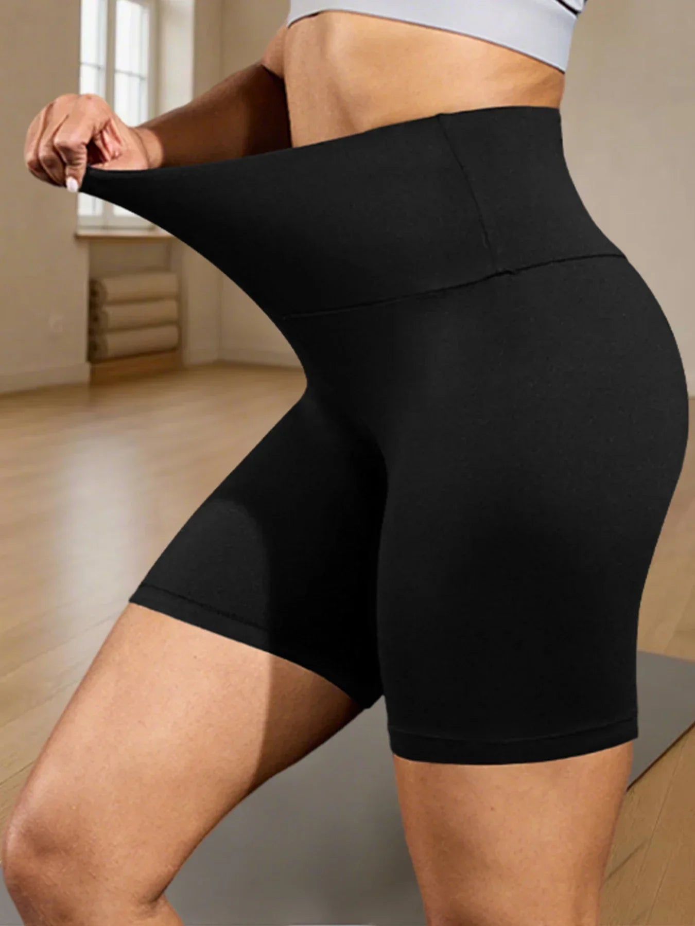 Women's High-Waist Biker Shorts – Tummy Control, No See-Through