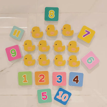 Kids Bath Toys Soft EVA Foam Floating Wall Stickers