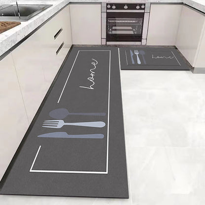 Anti-Slip Kitchen Floor Mat Set – Soft Washable Area Rug for Kitchen, Bedroom & Hallway