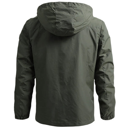 Men's Waterproof Tactical Windbreaker Jacket with Hood