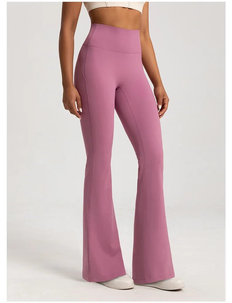High Waist Flare Pants for Women – Butt Lifting Yoga Bell Bottom Leggings