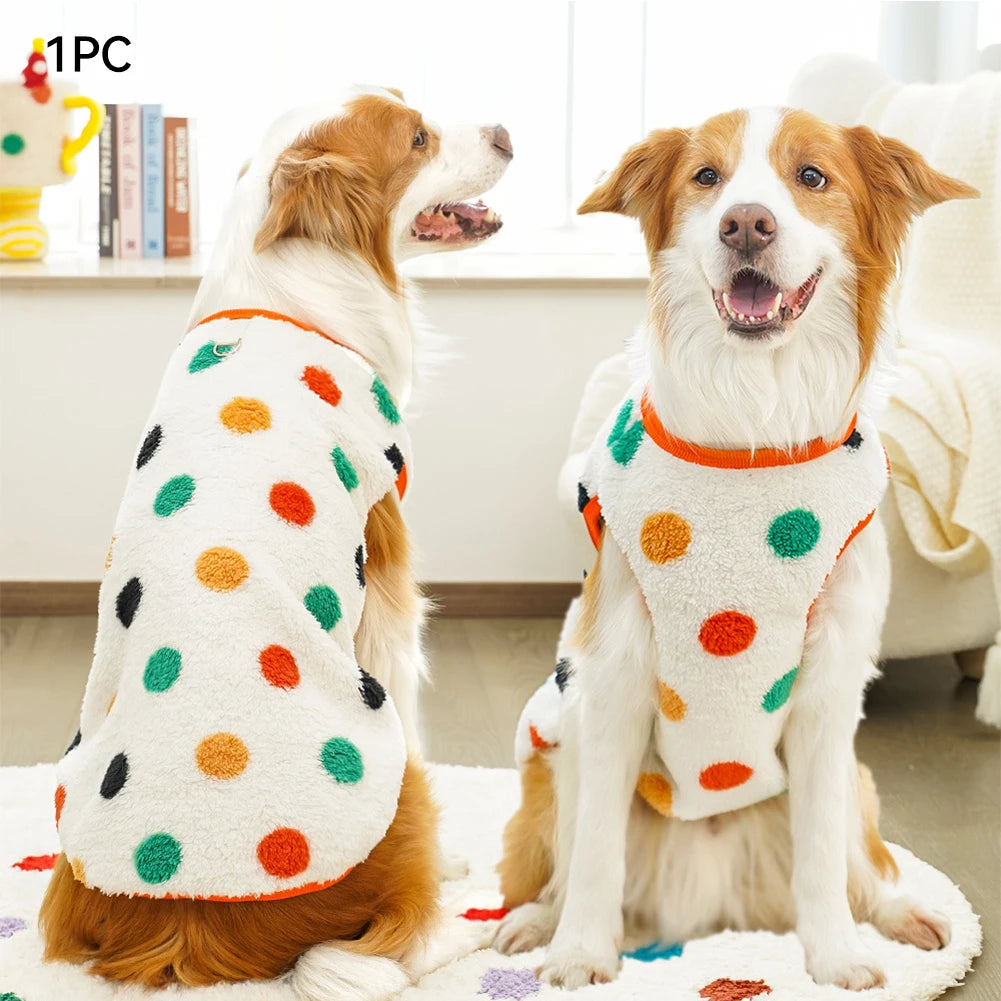 Dog Fleece Pajamas – Warm Winter Pet Coat for Small to Large Dogs