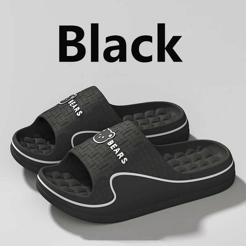 Women S Home Slippers Cute Cartoon Eva Indoor Bathroom Sandals Soft Sole Non-Slip Summer Outdoor