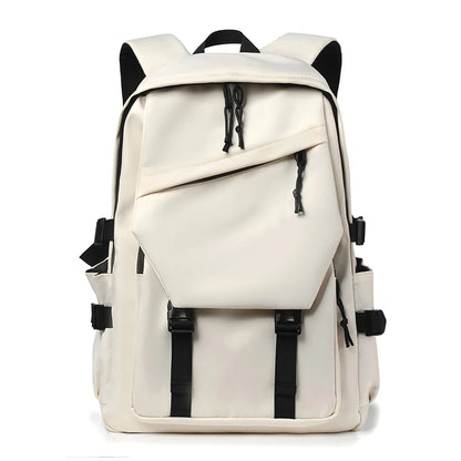 Travel Backpack 15" – Large Capacity Solid Color Daypack
