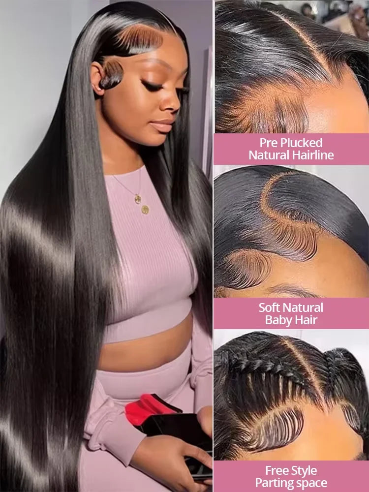 HD Lace Front Human Hair Wig – Straight Peruvian, 13x4 & 13x6