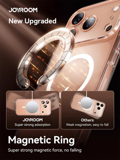 Joyroom Magnetic Case Iphone 17 Pro Max Anti Yellow Transparent Cover Wireless Charger Thin