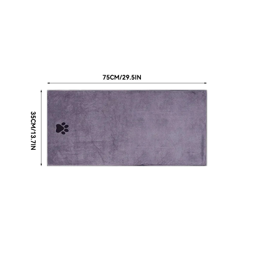 Microfiber Pet Bath Towel – Super Soft & Absorbent for Cats & Dogs