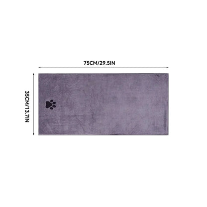 Microfiber Pet Bath Towel – Super Soft & Absorbent for Cats & Dogs