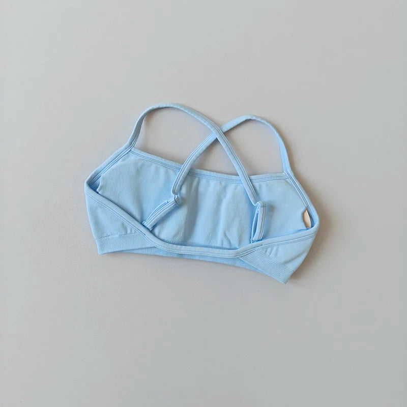 Seamless Racerback Sports Bra – Breathable Yoga & Gym Top for Women