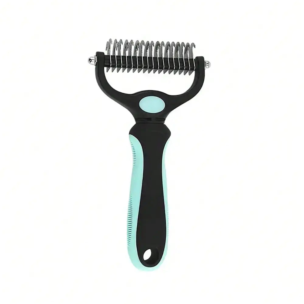 Double-Sided Pet Dematting Comb - Dog & Cat Grooming Brush