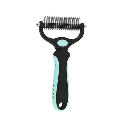 Double-Sided Pet Dematting Comb - Dog & Cat Grooming Brush