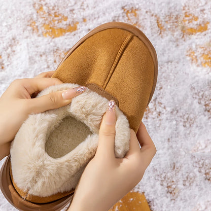 Winter Women S Indoor Slippers Warm Thick Sole Soft Comfortable Outdoor Non Slip Snow Boots Bedroom
