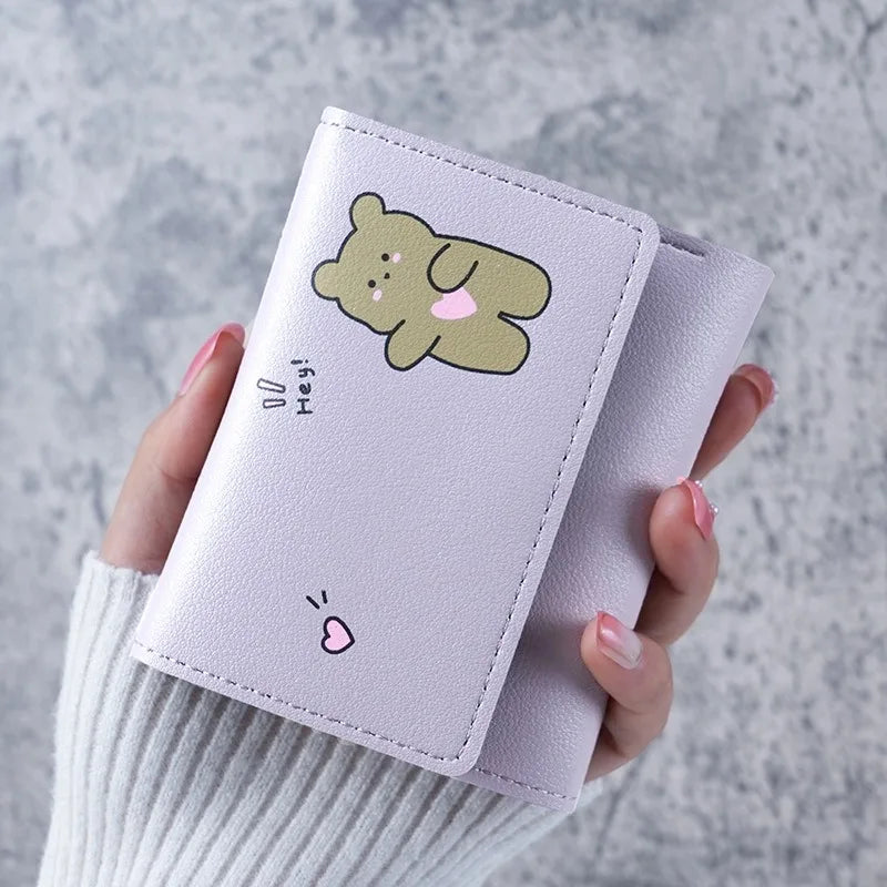 Cute Cartoon Small Wallet for Women – Card Holder Coin Purse