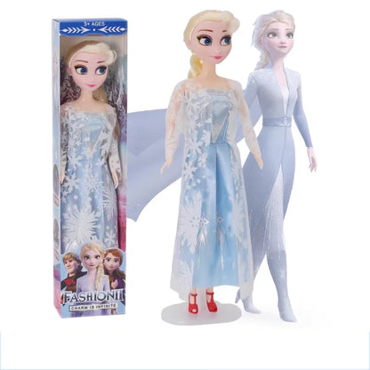 Frozen Princess Elsa & Anna Fashion Doll – 8 Styles, Movable Joints