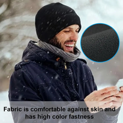 Polar Fleece Skull Cap – Warm Windproof Winter Beanie for Men & Women