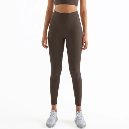 Women's Nylon Yoga Pants – Gym Leggings with Elastic Waist