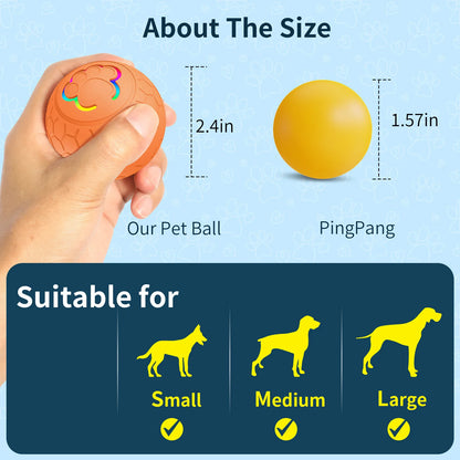 Smart Interactive Dog & Cat Toy Ball with RGB Lights