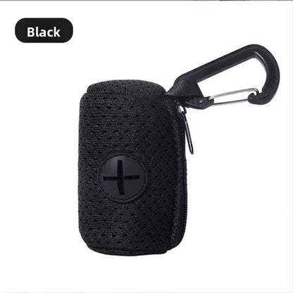 Dog Poop Bag Dispenser with Carabiner Clip for Walking