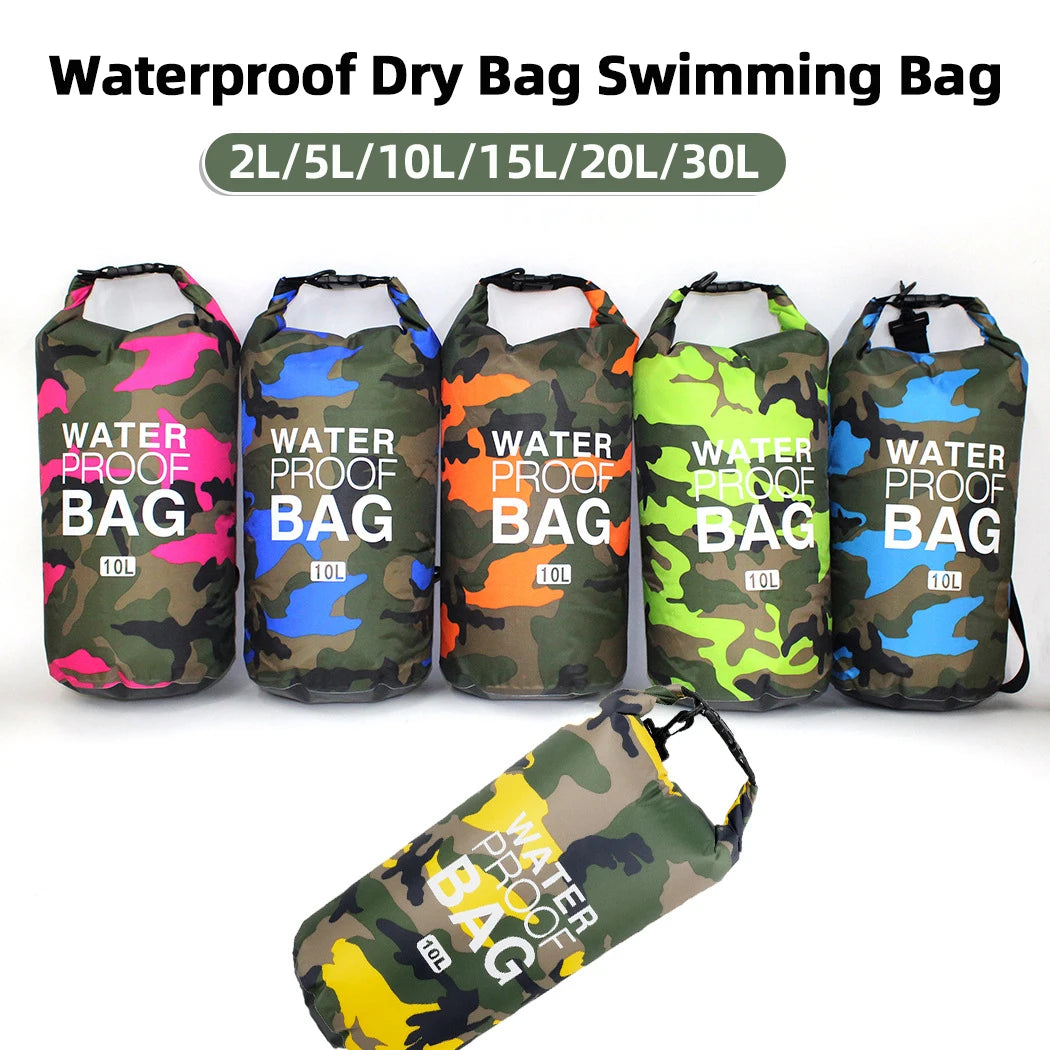 Waterproof Dry Bag – Outdoor Sports Roll-Top Sack 2L–30L