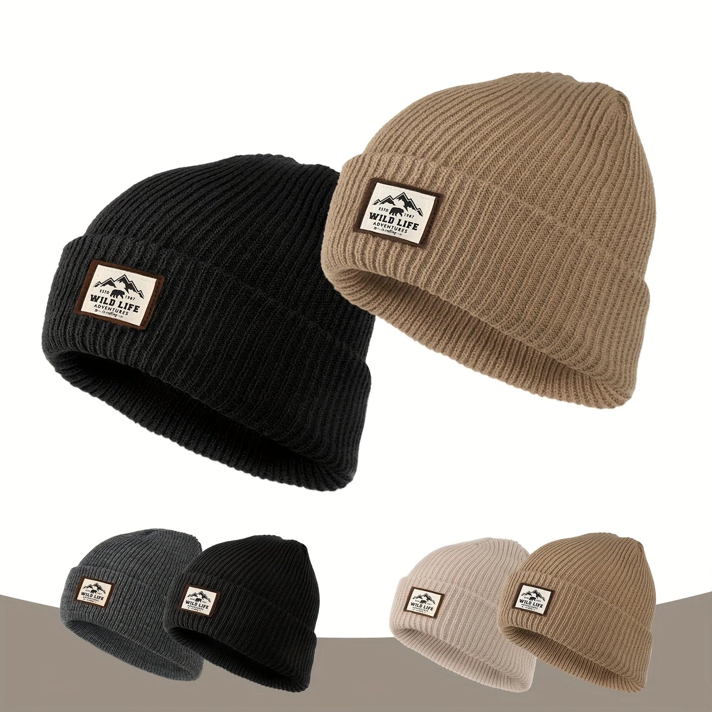 Outdoor Fleece Beanie Hat – Warm Windproof Winter Cap