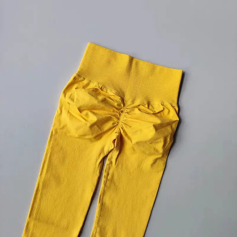 Seamless High-Waist Yoga Leggings – Scrunch Butt Lift Pants for Women