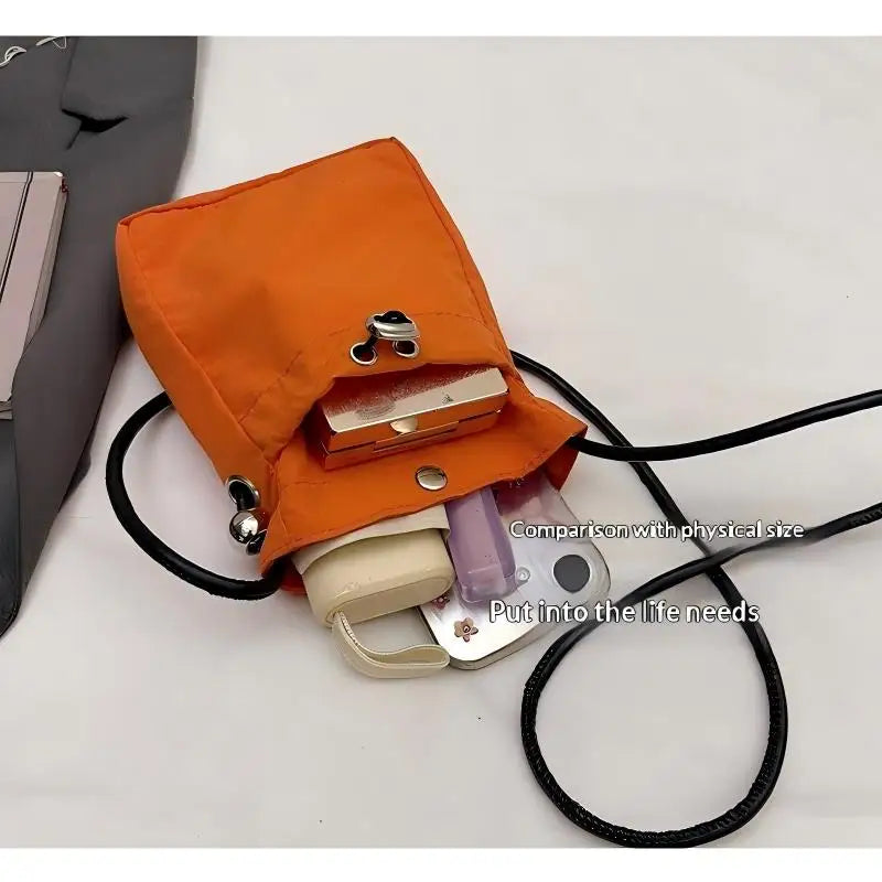 Mini Nylon Crossbody Bag Women's Phone Purse