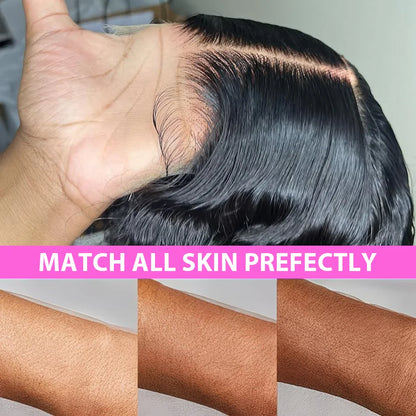 40 Inch 250 Density Body Wave 13x4 Lace Frontal Remy Human Hair Wig 13x6 Hd Transparent Front Pre