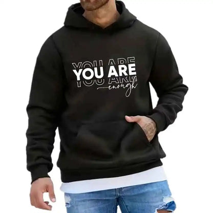 Letter Print Hoodie Casual Streetwear Jogging Pullover Sweatshirt
