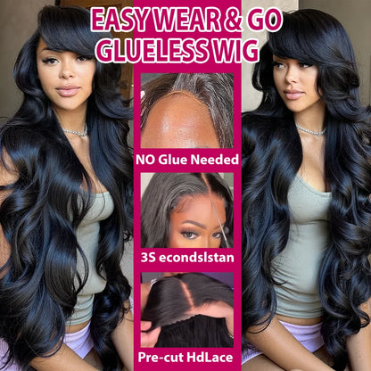 Body Wave HD Lace Wig – 5x5 Glueless, 13x4 & 13x6 Human Hair, 180–250% Density