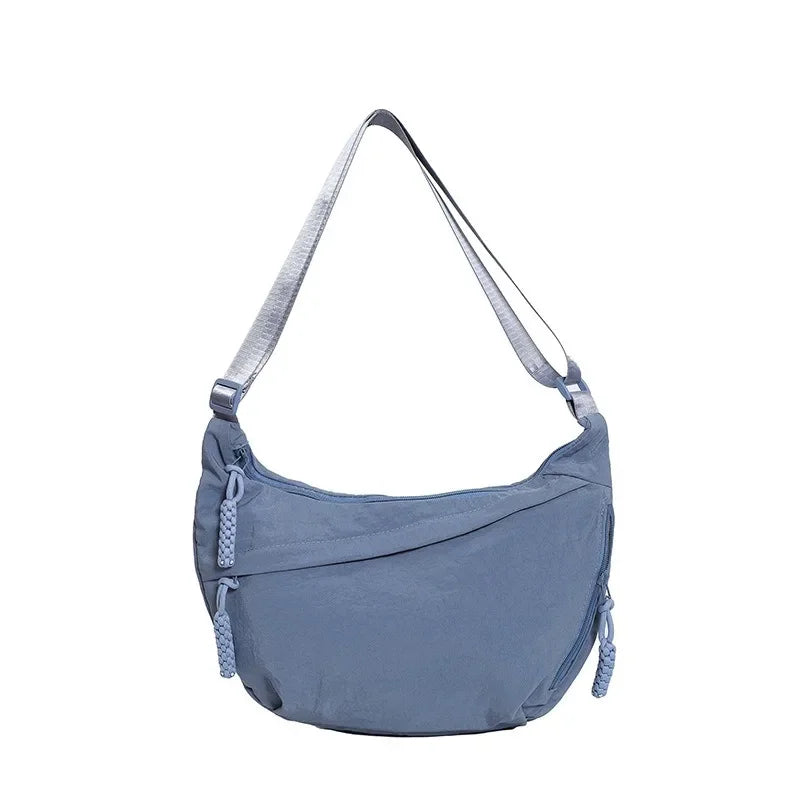 Crossbody Shoulder Bag Minimalist Crescent Dumpling Style