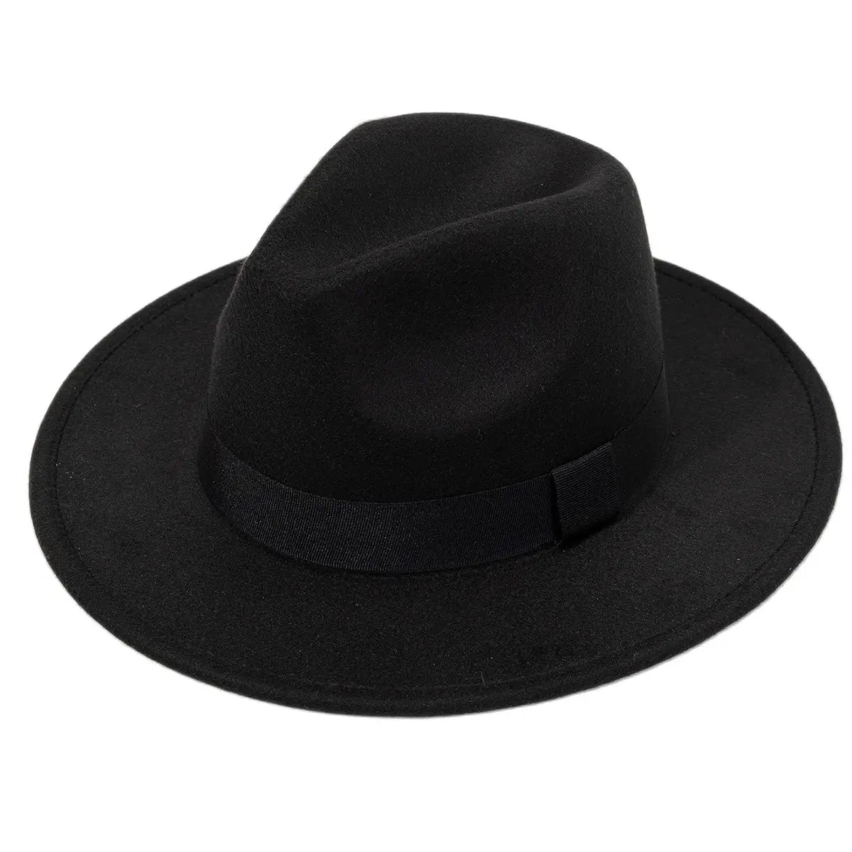 Wide Brim Wool Fedora Hat – Unisex Jazz Panama Hat