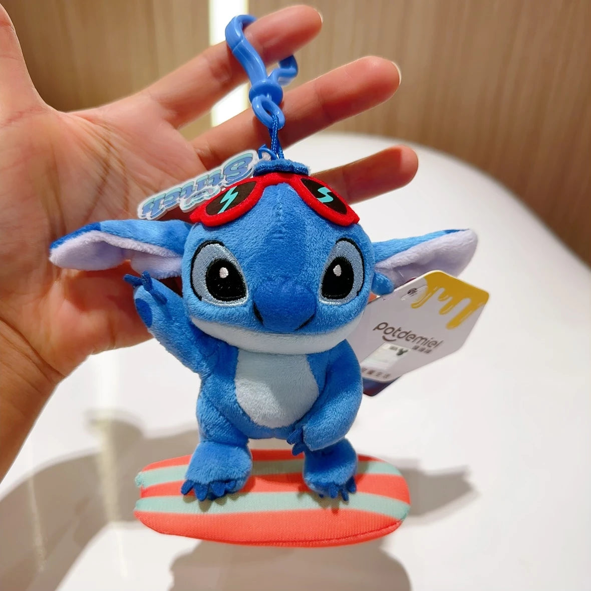 Cartoon Plush Doll Keychain - Cute Stuffed Animal Bag Charm