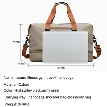Gym Duffle Bag – Travel & Fitness Weekender with Shoe Compartment