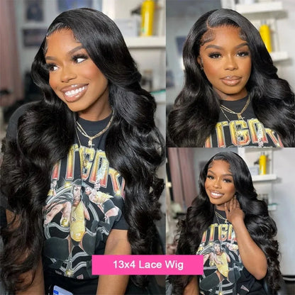 Boby Wave Human Hair Wigs 13x6 Hd Transparent Lace Front Wig 13x4 Women Brazilian Virgin Frontal 250