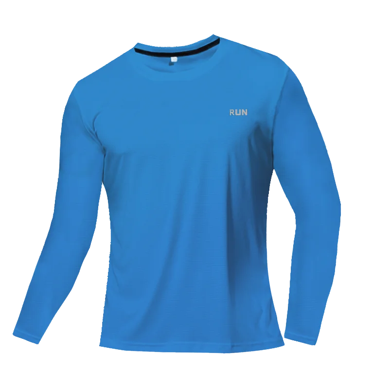 Men's Long Sleeve Quick-Dry Running Shirt for Gym & Sports