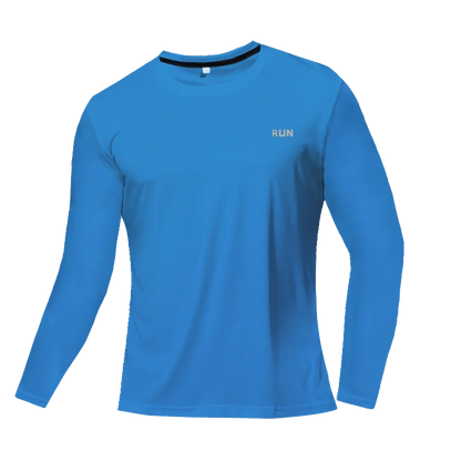 Men's Long Sleeve Quick-Dry Running Shirt for Gym & Sports