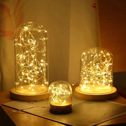 10pcs Fairy Lights String Button Battery Light Home Decor Living Bedroom Garden Christmas Wedding