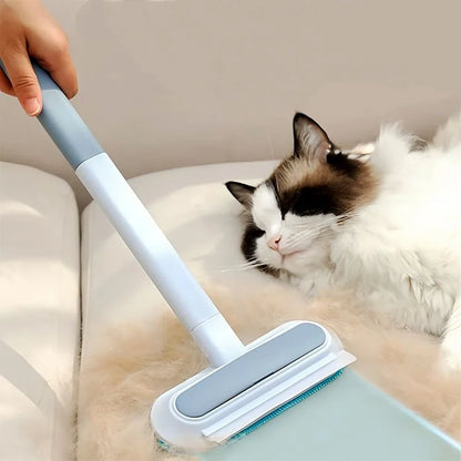 Pet Hair Remover Brush with Long Handle – Cat & Dog Fur Lint Roller