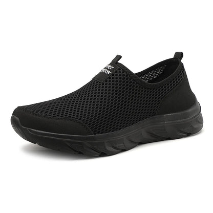 Slip-On Mesh Sneakers Men – Lightweight Breathable Walking Shoes