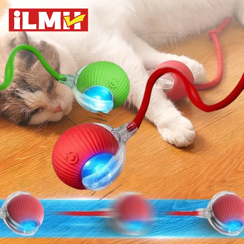 Automatic Cat Ball Toy – Smart Sensor Self-Moving Rechargeable