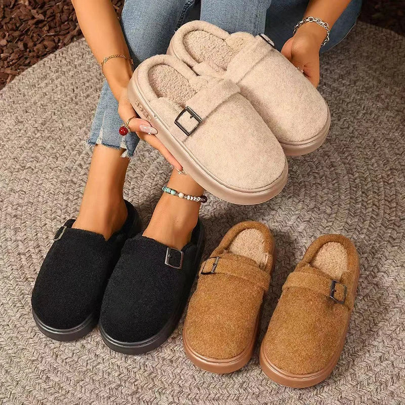 Winter Women S Slippers Home Plush Luxury Designer Woman Shoes Indoor Fluffy Platform Fuzzy Fur